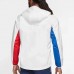 FC Barcelona Mens AWF Raglan Hoodie Jacket White 23-24