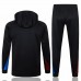 FC Barcelona Mens Black Hooded Technical Football Tracksuit 2024-25