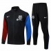 FC Barcelona Mens Black Training Presentation Football Tracksuit 2024-25