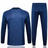FC Barcelona Mens Blue Training Technical Football Tracksuit 2024-25