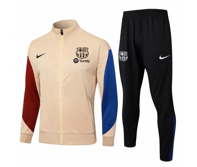 FC Barcelona Mens Coach Training Presentation Football Tracksuit 2024-25