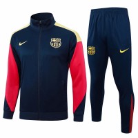 FC Barcelona Mens Navy Training Presentation Football Tracksuit 2024-25