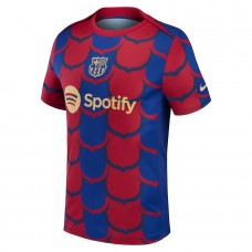 FC Barcelona Mens Blue Pre Match Jersey 23-24