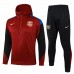FC Barcelona Mens Red Hooded Presentation Football Tracksuit 2024-25