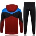FC Barcelona Mens Red Hooded Presentation Football Tracksuit 2024-25