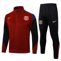 FC Barcelona Mens Red Training Presentation Football Tracksuit 2024-25