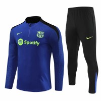 FC Barcelona Mens Royal Blue Training Technical Football Tracksuit 2024-25