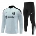 FC Barcelona Mens White Training Technical Football Tracksuit 2024-25