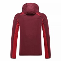 FC Barcelona Mens Red Football Windbreaker 2022-23
