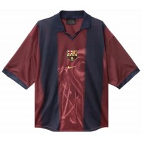 FC Barcelona X Travis Scott Mens Retro Home Skeleton Jersey 2000-2001
