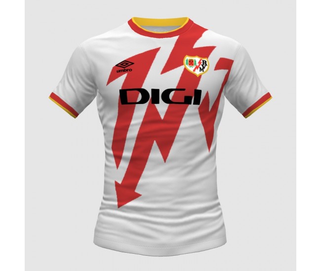 Rayo Vallecano Mens Home Jersey 25-26