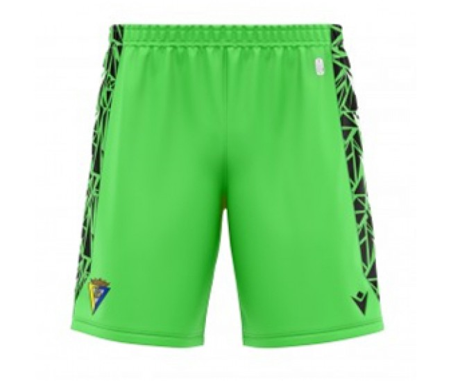 Cádiz CF Mens Green Goalkeeper Shorts 23-24