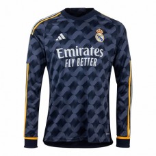 Real Madrid Mens Long Sleeve Away Jersey 23-24