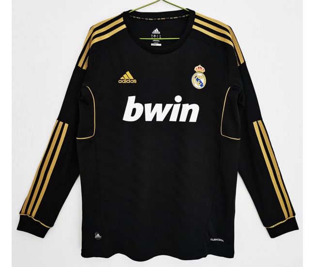 Real Madrid Long Sleeve Away Retro Jersey 2011-2012