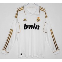 Real Madrid Long Sleeve Home Retro Jersey 2011-2012