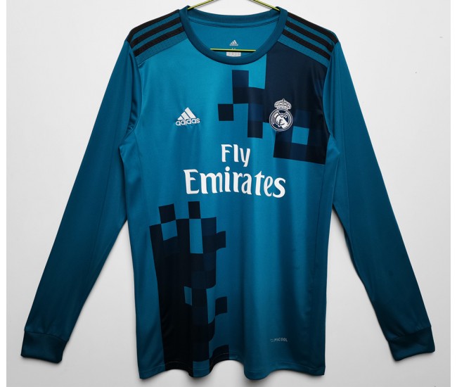 Real Madrid Long Sleeve Third Retro Jersey 2017-2018