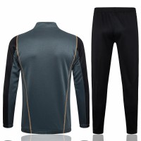 Real Madrid Grey Training Presentation Football Tracksuit 23-24