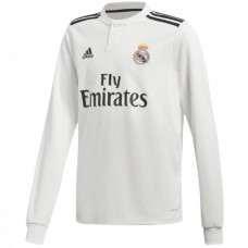 Real Madrid Home Long Sleeve Jersey 2018-2019 Real Madrid Home Long Sleeve Jersey 2018-2019