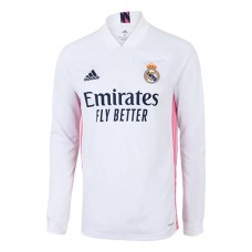 Real Madrid Home Long Sleeve Jersey 2020 2021 Real Madrid Home Long Sleeve Jersey 2020 2021