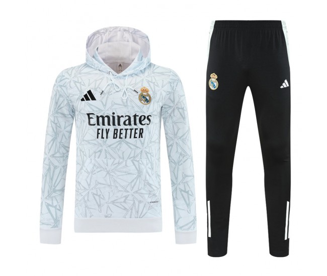 Real Madrid Mens Hooded Training Sweat Football Tracksuit 2025-26