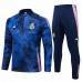 Real Madrid Mens Blue Training Technical Football Tracksuit 2024-25