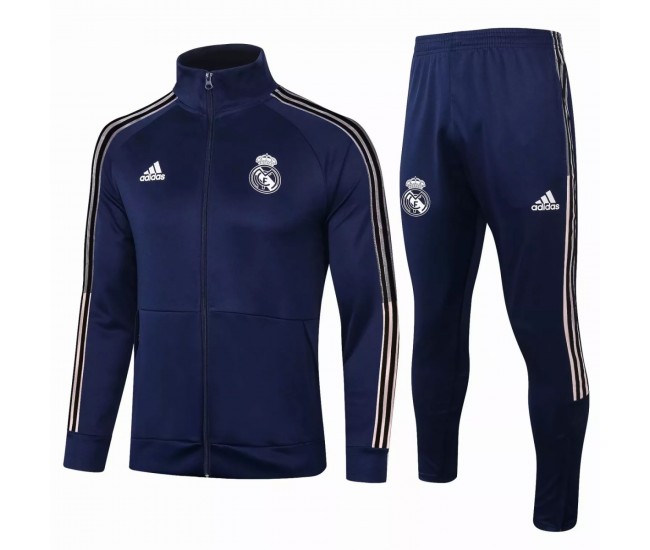 Real Madrid Training Technical Soccer Navy Tracksuit 2020 2021