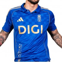 Real Oviedo Mens Centenary Home Jersey 25-26