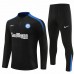 Inter Milan Mens Black Training Technical Football Tracksuit 2024-25