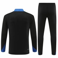 Inter Milan Mens Black Training Technical Football Tracksuit 2024-25