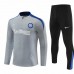 Inter Milan Mens Grey Training Technical Football Tracksuit 2024-25