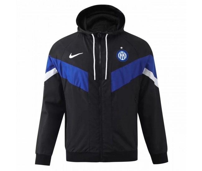 Inter Milan Mens Hooded Windrunner Jacket 24-25
