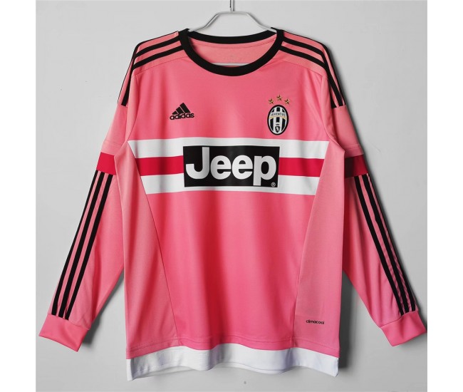 Juventus Long Sleeve Away Retro Jersey 2015-2016