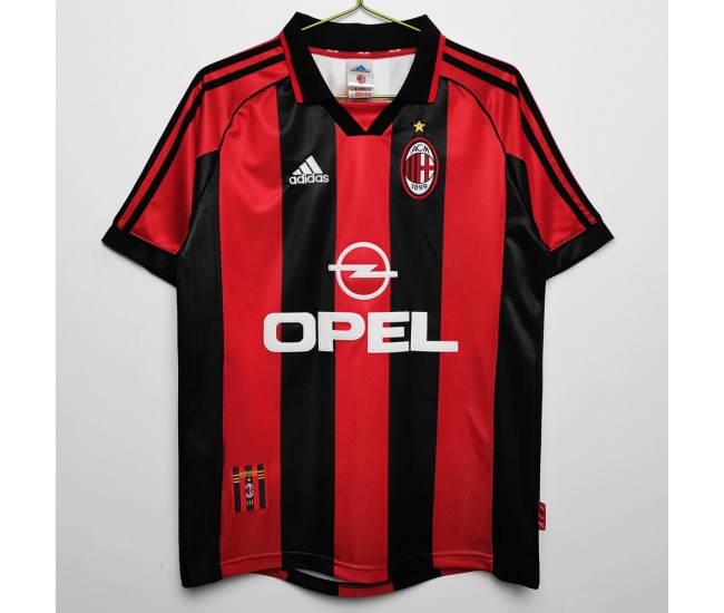 AC Milan Home Retro Jersey 1998-1999