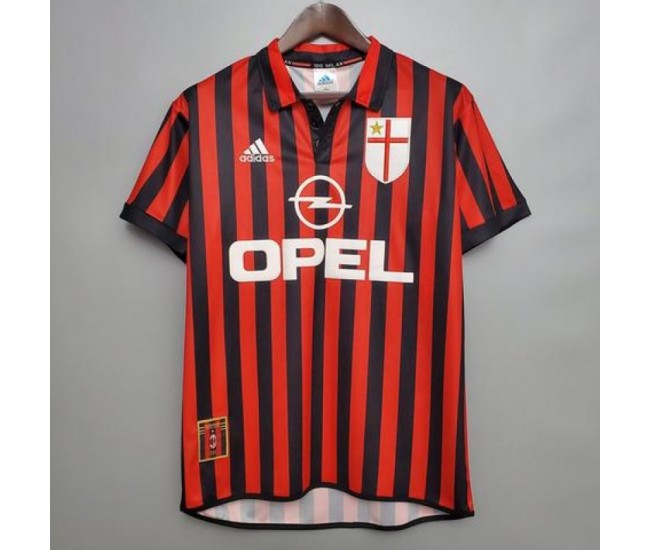 AC Milan Home Retro Jersey 1999-2000