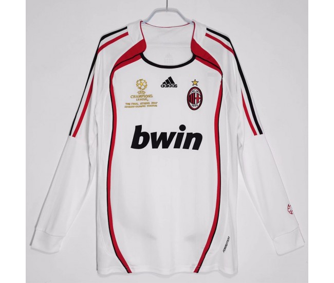 AC Milan Long Sleeve Away Retro Jersey 2006-2007