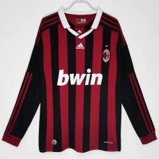 AC Milan Long Sleeve Home Retro Jersey 2009-2010
