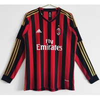 AC Milan Home Long Sleeve Retro Jersey 2013-2014