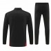 AC Milan Mens Black Training Technical Football Tracksuit 2024-25
