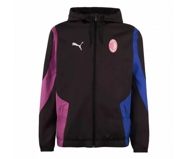 AC Milan Mens Pre-Match Woven Anthem Jacket 23-24