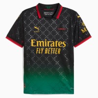 AC Milan x OFF-WHITE Mens Black-Power Green Jersey 24-25