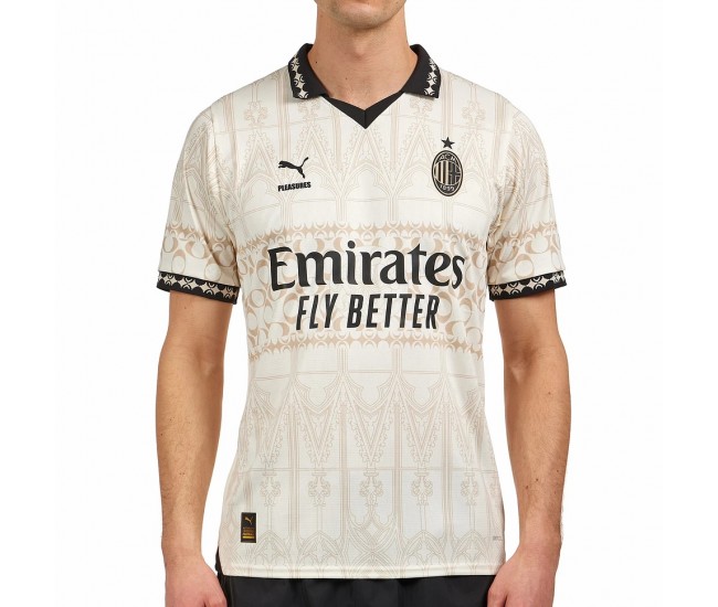 AC Milan X Pleasures Mens Authentic Jersey 23-24