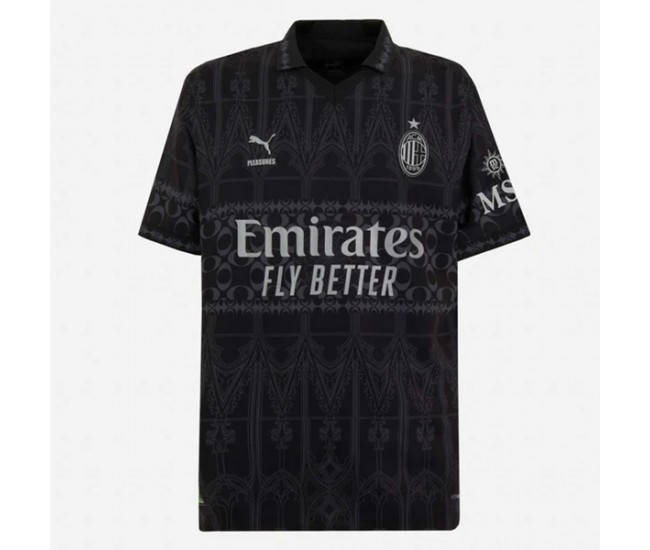 AC Milan X Pleasures Mens Dark Jersey 23-24