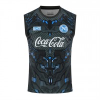 SSC Napoli Mens Ebony Training Singlet 25-26