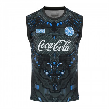 SSC Napoli Mens Ebony Training Singlet 25-26
