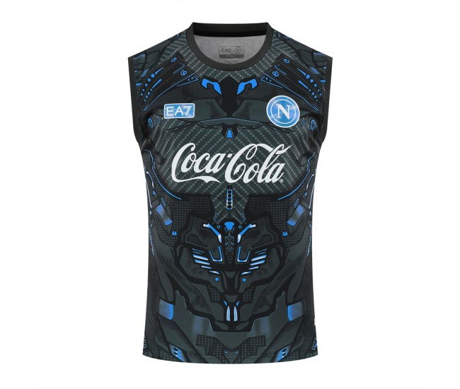 SSC Napoli Mens Ebony Training Singlet 25-26