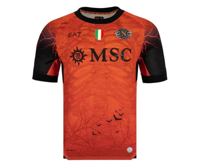 SSC Napoli Mens Halloween Orange Jersey 25-26 