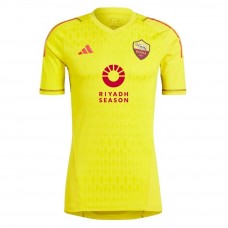 AS Roma Mens Yellow Goalkeeper Jersey 2023-24