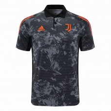 Juventus Polo Jersey UCL Black Texture 2020 2021