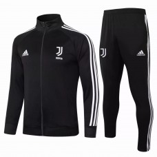 Juventus Presentation Soccer Black Tracksuit Black White 2020 2021 Juventus Presentation Soccer Black Tracksuit Black White 2020 2021