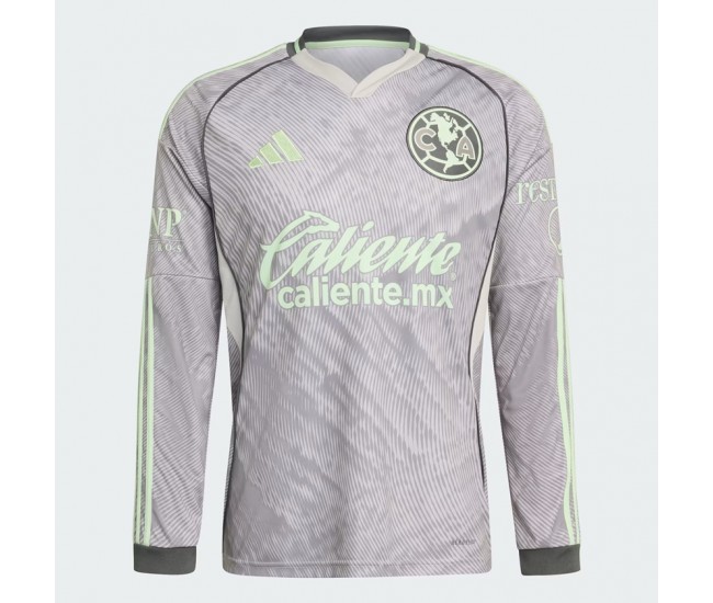 Club America Mens Third Long Sleeve Jersey 25-26